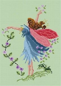 G-764 Blue Fairy 13 Mesh 10x14 Treglown Designs