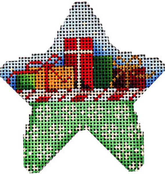 CT-2025 Presents/Cane Snowflakes Mini Star 3 x 3 18 Mesh Associated Talents 