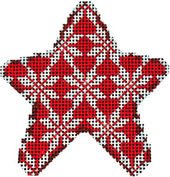 CT-2030R Red Nordic Snowflake Mini Star 3 x 3 18 Mesh Associated Talents 