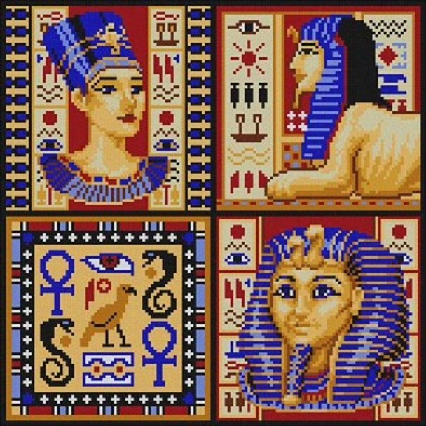 G-760 Egyptian Motifs 13 Mesh 111⁄2 x 111⁄2 Treglown Designs