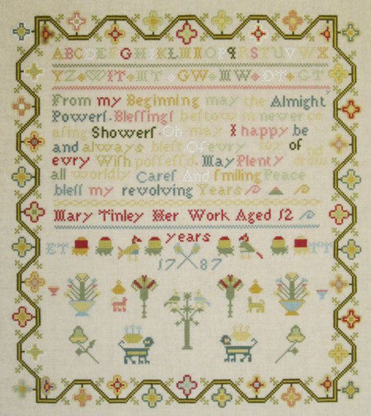 The Mary Tinley Sampler 1787 Historic Handworkes HH-RS5