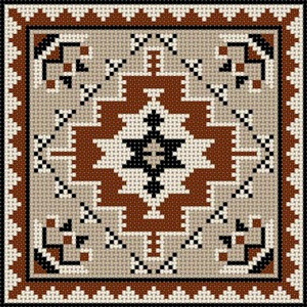 I-103 Small Navajo Rug 13 Mesh 53⁄4 x 53⁄4 Treglown Designs