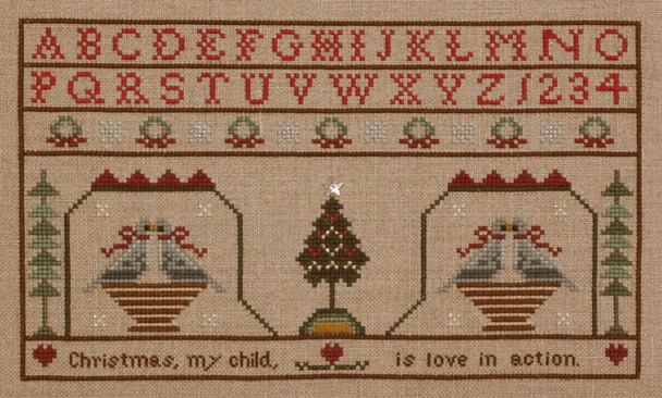 The Christmas Virtue Sampler Historic Handworkes HH-OS9