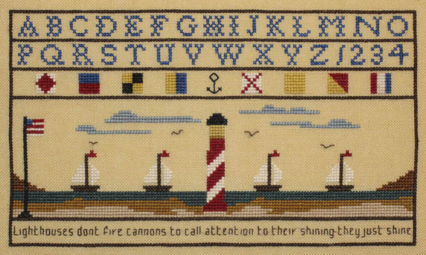 The Lighthouse Virtue Sampler Historic Handworkes HH-OS13