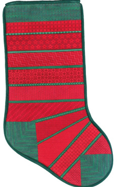 FSD-CSS Christmas Stripes Stocking Finger Step Designs