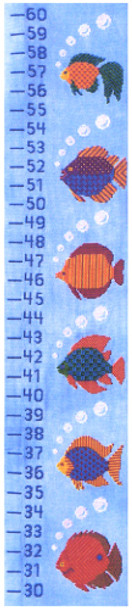 6 Little Fishies Growth Chart Finger Step Designs FSD-6LF 
