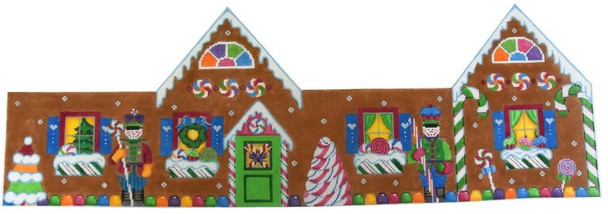 H3D01 3D GINGERBREAD HOUSE 8.5 x 6 x 6.5 18 Mesh With Stitch Guide Pepperberry Designs 
