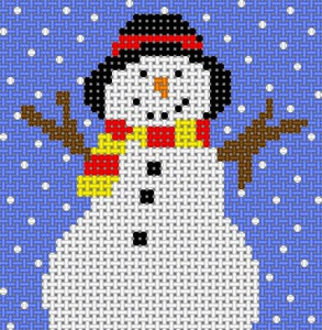 LP-166 Snowman/Primary 13 Mesh 31⁄2 x 31⁄2 Linda Pietz