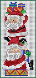 M-258 Santa Stack 13 Mesh 5 x 101⁄2 Treglown Designs