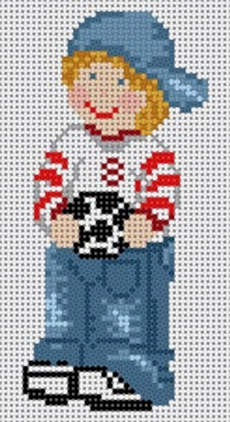 M-253 Boy Soccer Player 13 Mesh Treglown Designs