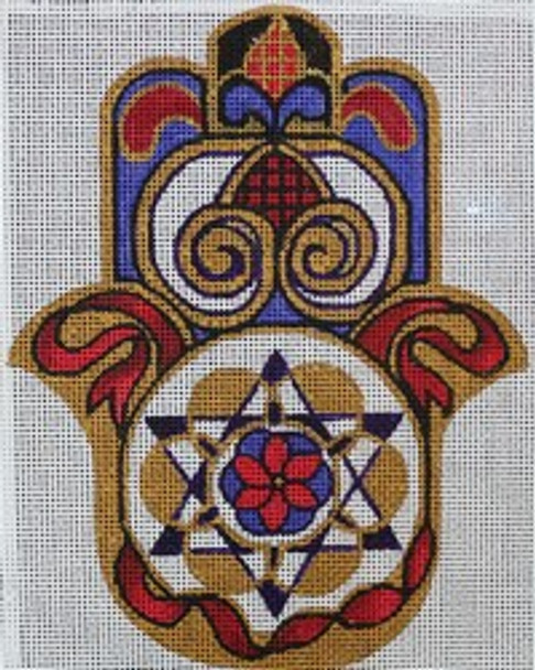 R1068 HAMSA star 7 x 8.75 13 Mesh Robbyn's Nest Designs