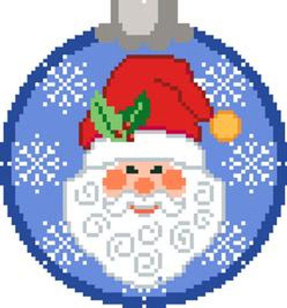 CO24 Santa Ornament  4 x 4 18 Mesh CanvasWorks