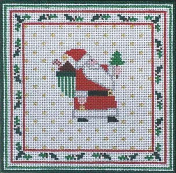 TG-X515 Folk Santa Pillow 13 Mesh 71⁄2x71⁄2 Trish Gunning Treglown Designs