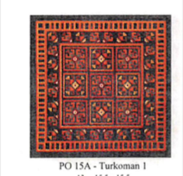 PO15A Turkoman 15.5 X 15.5 13 Mesh CanvasWorks