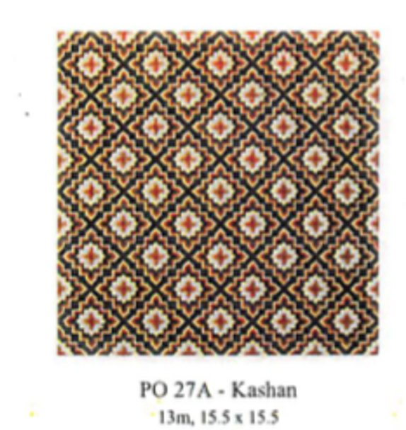 PO27A Kashan 15.5 x 15.5 13 Mesh CanvasWorks