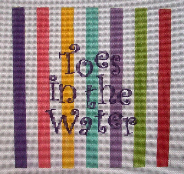 PO139 Toes in the Water  10 x 10 13 Mesh CanvasWorks 