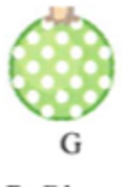 CO27G: Lime Green Polka Dot 4 x 4 18 Mesh CanvasWorks 