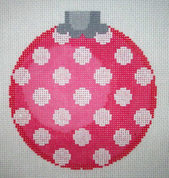 CO27E Bright Pink Polka Dot 4 x 4 18 Mesh CanvasWorks 