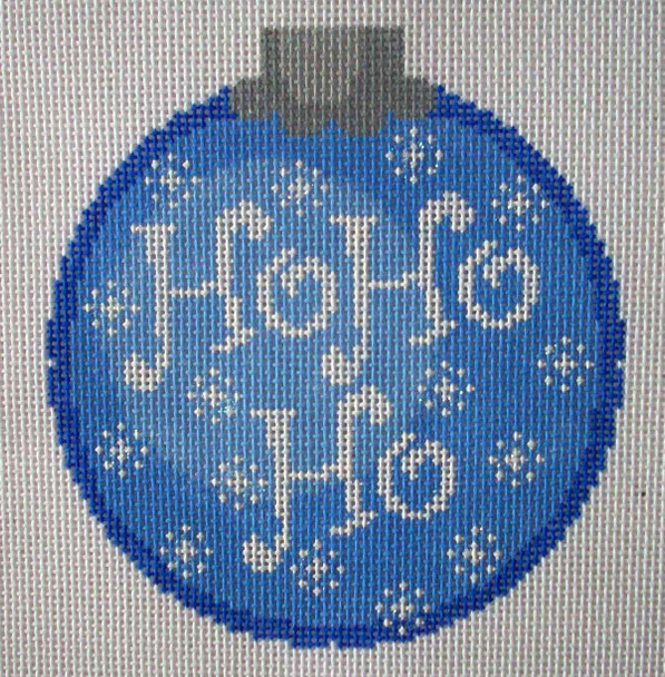 CO36B Blue HO HO HO 4 x 4 18 Mesh CanvasWorks 