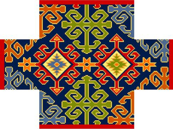 BC31B Anatolian Kilim Brick Cover 8.75x4.5x3 13 Mesh CanvasWorks 
