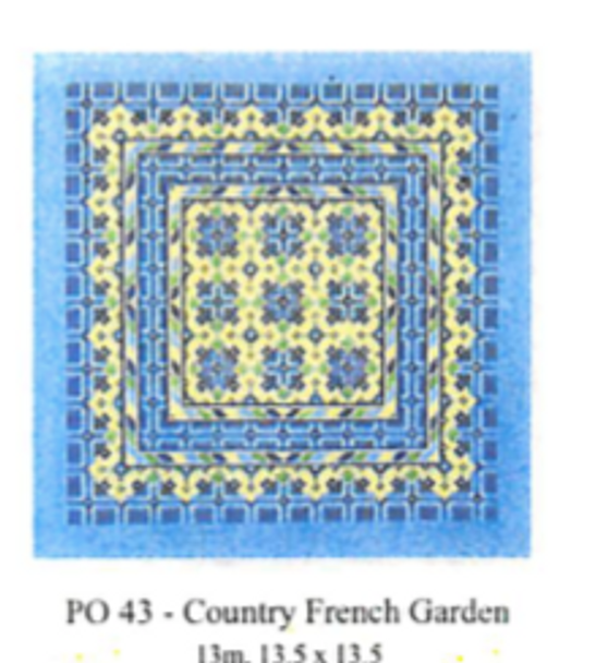 PO43 Country French Garden 13.5 X 13.5 13 Mesh CanvasWorks