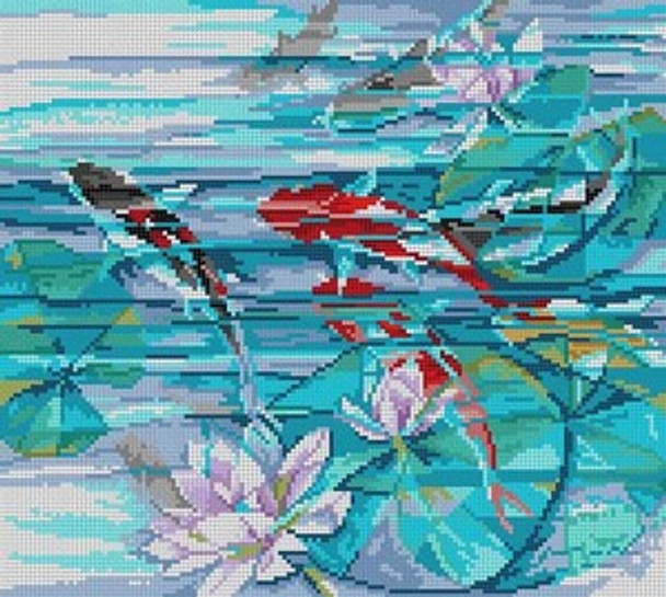 WL-1006 Koi Fish 13 Mesh 12x11 Lucy Wang Treglown Designs