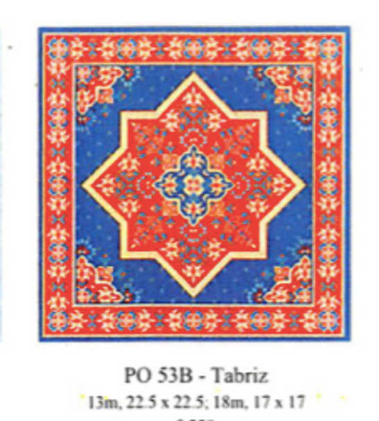 PO53B Tabriz 17 x 17 18 Mesh CanvasWorks