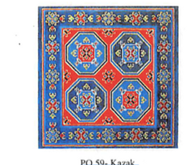 PO59 Kazak 15 x 15 13 Mesh CanvasWorks
