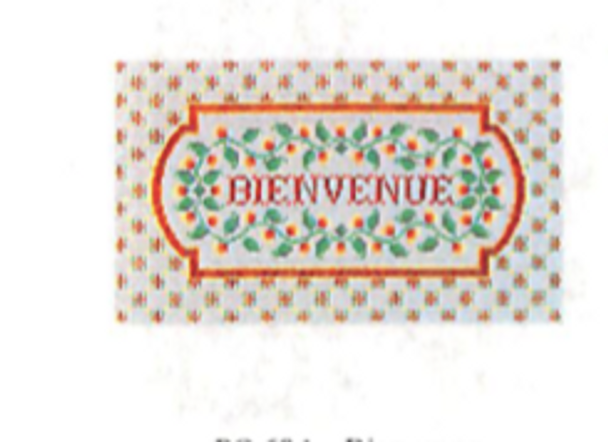 PO68A BIenvenue  13x7.5 13 Mesh CanvasWorks