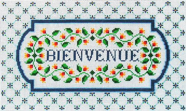 PO68B Bienvenue  13x7.5 13 Mesh CanvasWorks