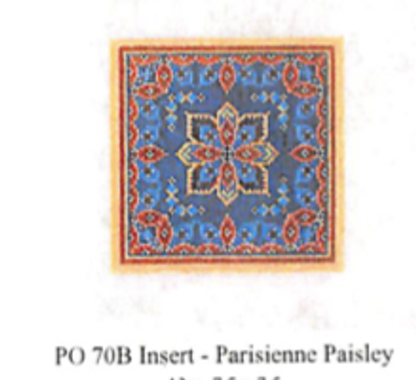 PO70B Insert - Parisienne Paisley  7.5 x 7.5  13 Mesh CanvasWorks