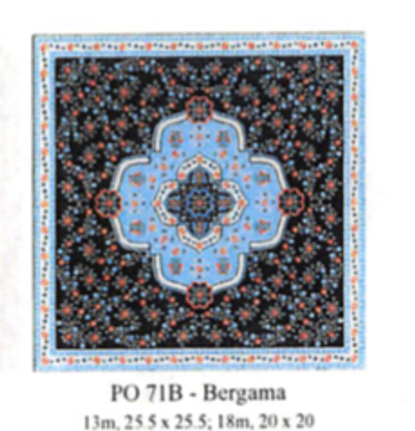 PO71B Bergama 25.5 x 25.5 13 Mesh CanvasWorks