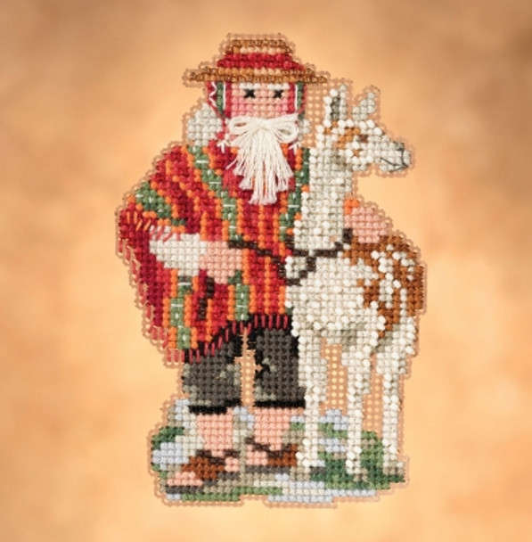 MH201932 Mill Hill Santa Ornament Kit Andes - (2019) South American Santa