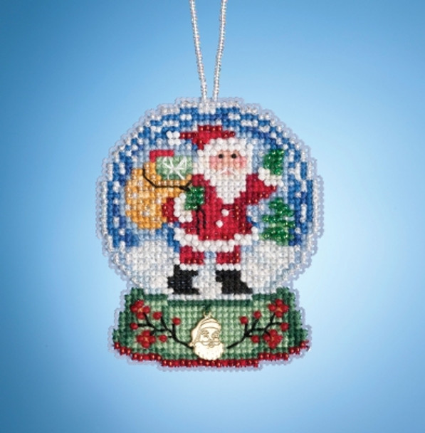 MH161931 Mill Hill Charmed Ornament Kit Santa Globe (2019)