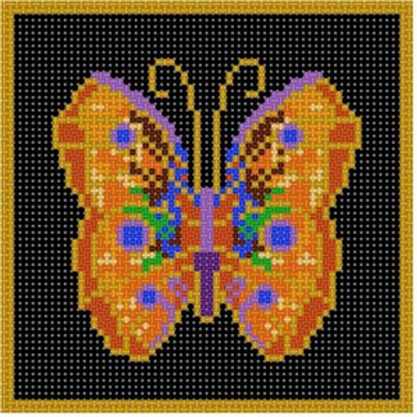 X-192 Cloisonné Butterfly 3 13 Mesh 5x5 Treglown Designs