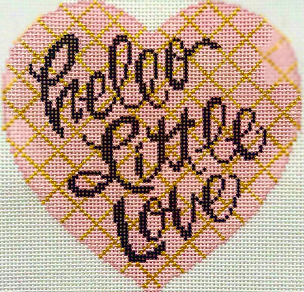 3755 Alice Peterson Designs HELLO LITTLE LOVE HEART PINK  13 Mesh 6 x 6.5
