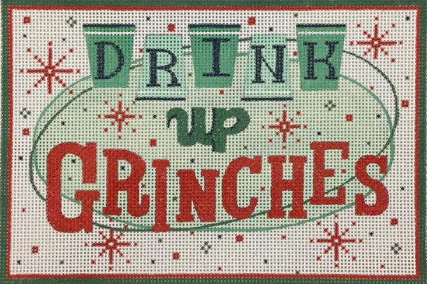 4024 Alice Peterson Designs DRINK UP GRINCHES 13 Mesh 9.25 x 6.25