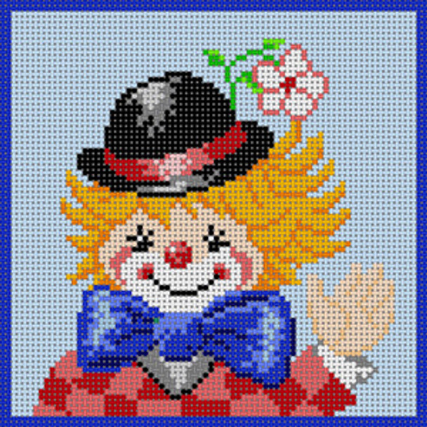 X-174 Clown With Hat 13 Mesh 6x6 Treglown Designs