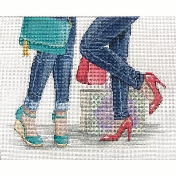 4076 Alice Peterson Designs DENIM DIVAS 13 Mesh 10 x 8