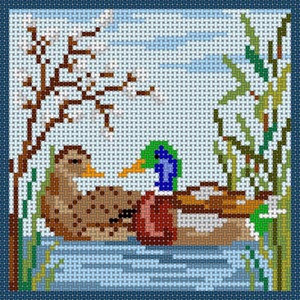 X-187 Mallards 13 Mesh 5x5 Treglown Designs