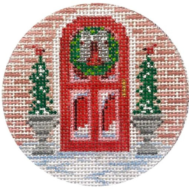 APX373 Alice Peterson Designs CHRISTMAS RED DOOR 13 Mesh 4x 4