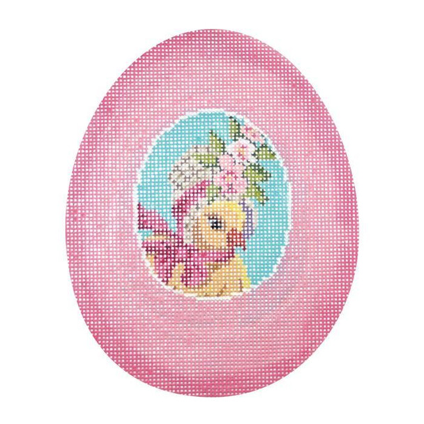 KEA22-18 Pink Chick Sugar Egg 4.5"w x 5.6"h - 18 Mesh KELLY CLARK STUDIO, LLC