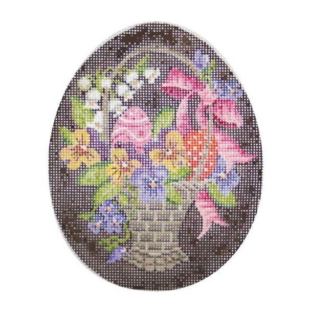 KEA24-18 Grand Easter Basket Egg 4.5"w x 5.6"h - 18 Mesh KELLY CLARK STUDIO, LLC