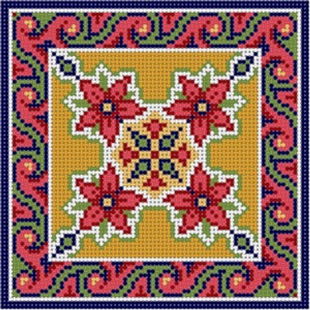 X-195 Oriental Tile 1 13 Mesh 6x6 Treglown Designs