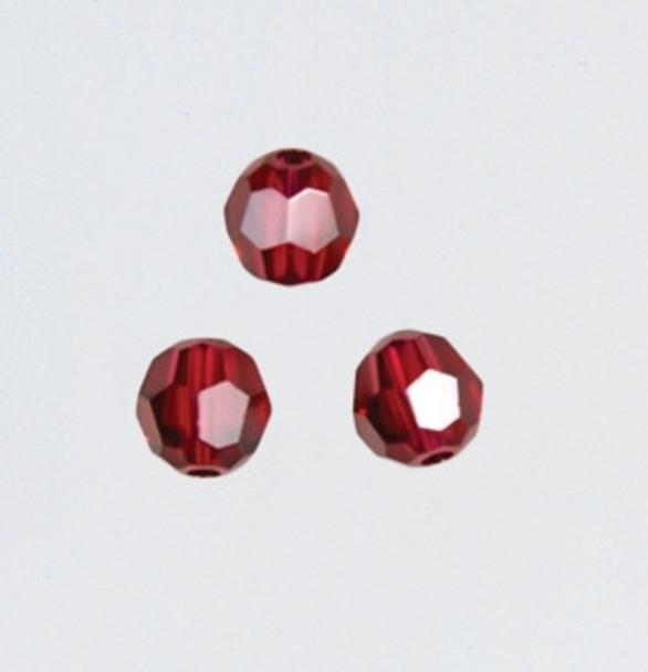 13106 Mill Hill Glass Treasure Crystal Round - Scarlet 