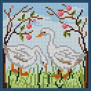 X-185 Geese 13 Mesh 5x5 Treglown Designs