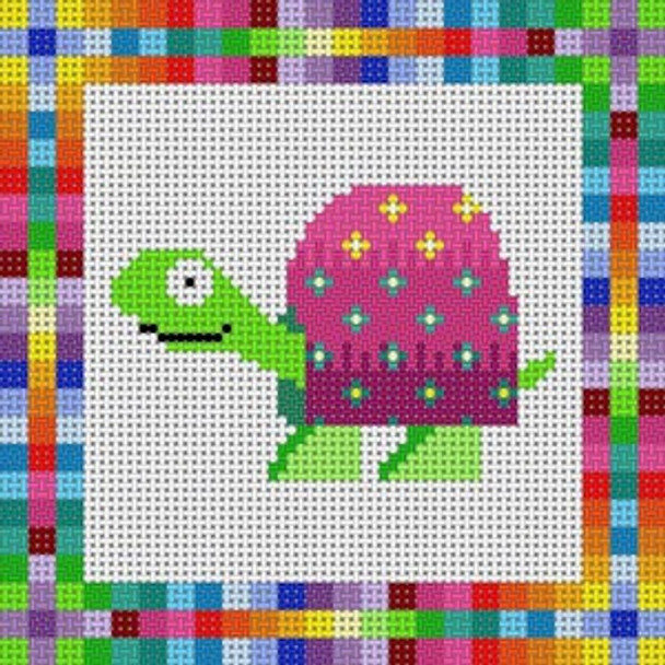 X-097 Colorful Turtle 13 Mesh 51⁄2x51⁄2 Treglown Designs