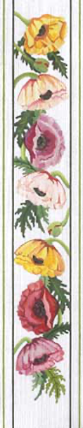 JULIE THOMPSON 133223 Poppies Bell Pull  7 x 42 13 Mesh