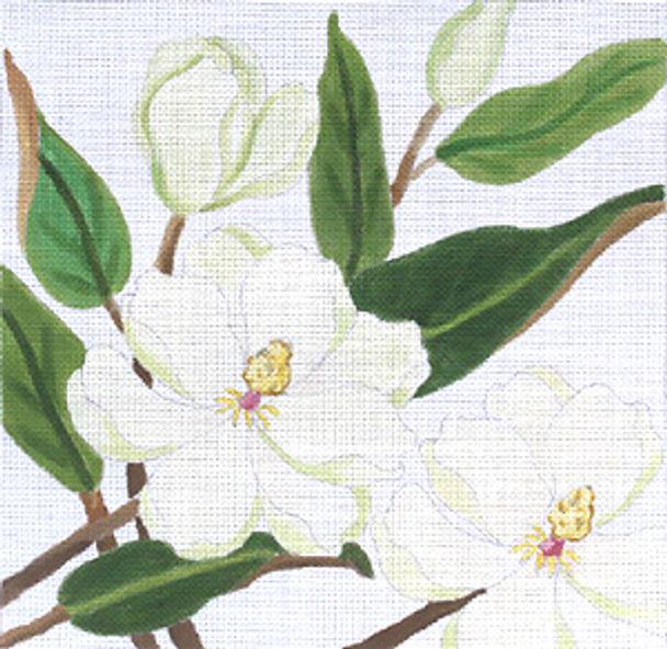 132453 Magnolias Revisited  14 x 14 13 Mesh JULIE THOMPSON