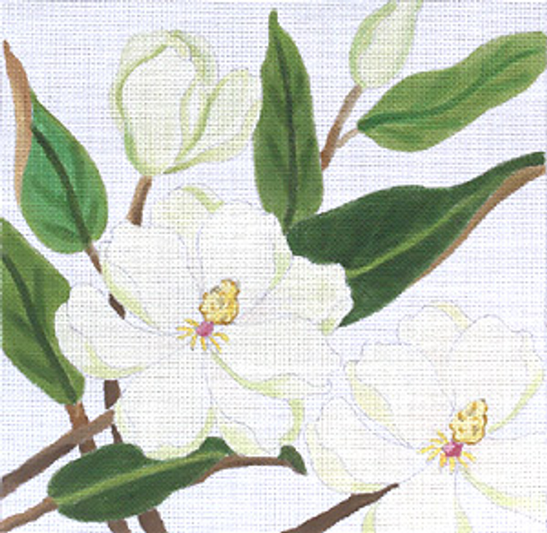 132453 Magnolias Revisited  14 x 14 18 Mesh JULIE THOMPSON
